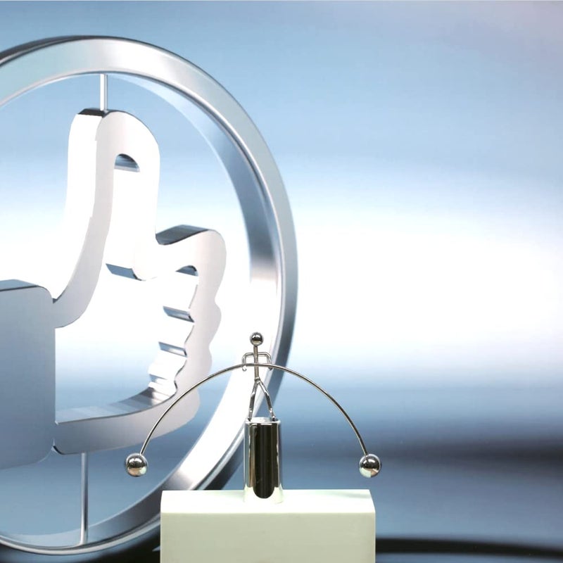 Sunnytech Mini Steel Balance Toy Weightlifter Kinetic Art Balance Toy Balancing Decompressive Science Psychology Home Offic Decor Desk Decor WJ064 - Image 4